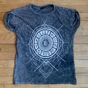 Atmosphere Acid Wash Astrology Tee